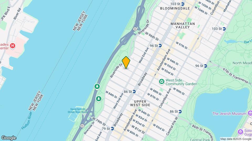 322 W 89th St Map and Location Details