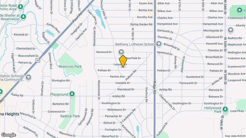 8008 Pelham Dr Map and Location Details