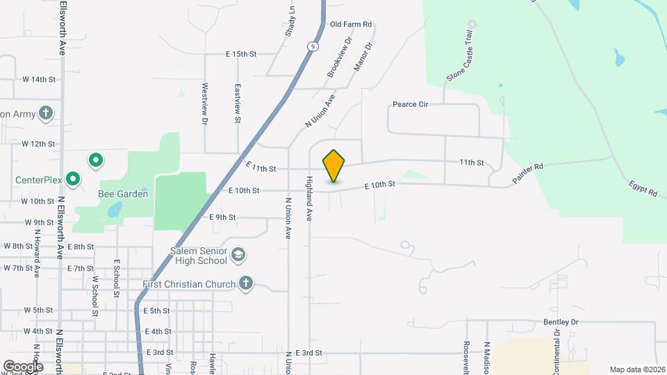 1478 E 10th St Map and Location Details