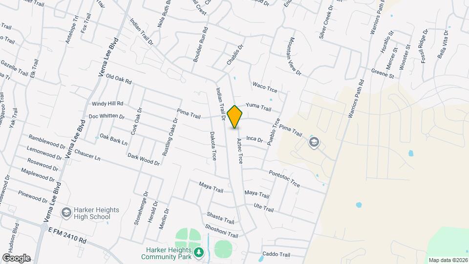 1610 Aztec Trce Map and Location Details