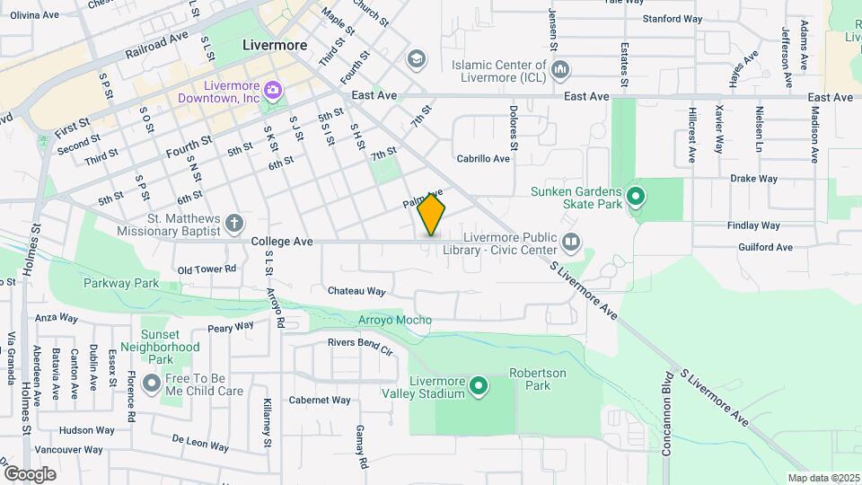 2543 College Ave Map and Location Details