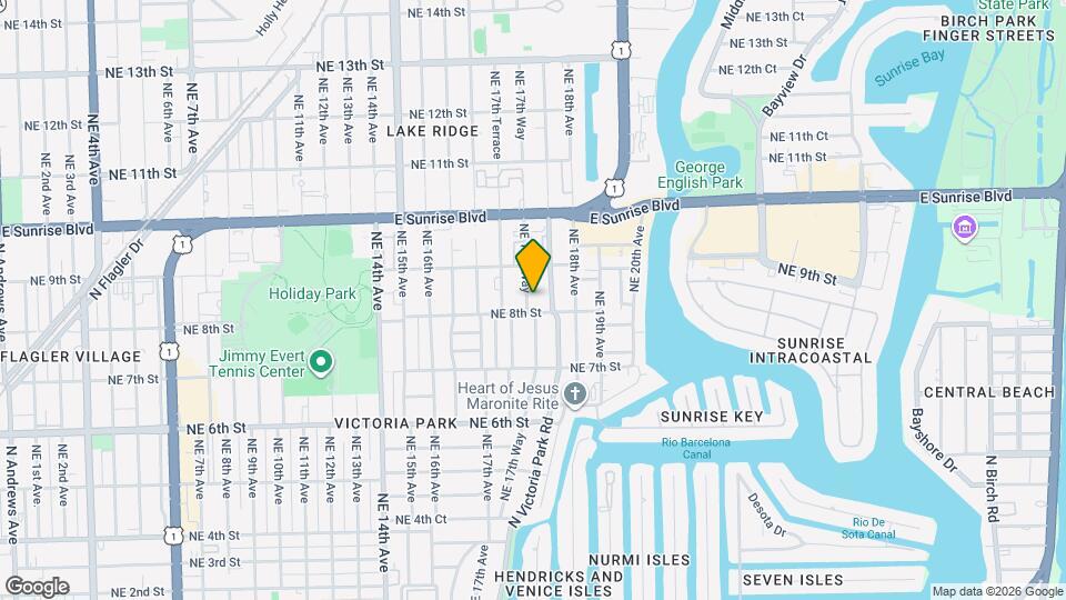 808 NE 17th Way Map and Location Details