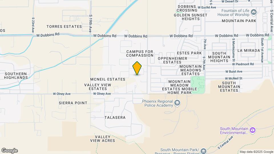 1535 W Corral Rd Mapa y Detalles de la Ubicación