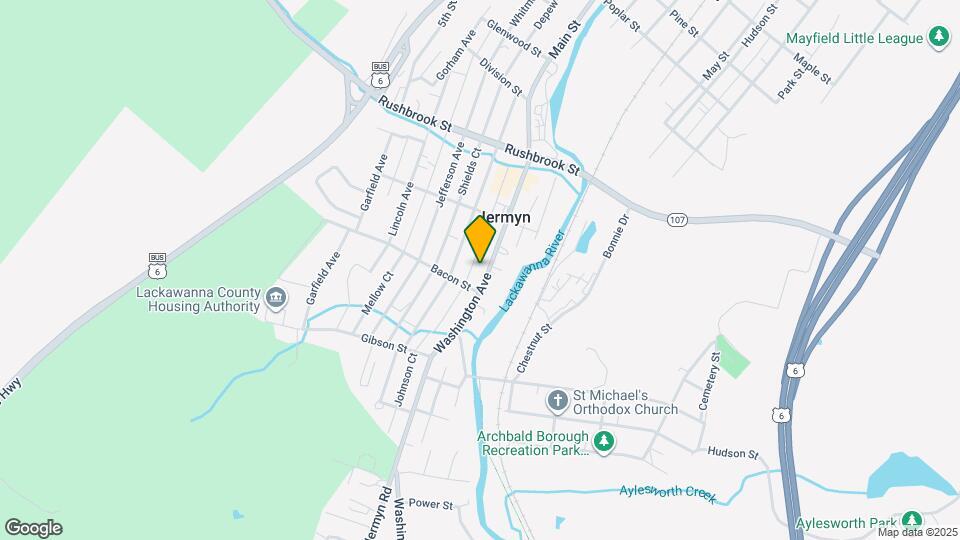 521 Washington Ave Map and Location Details