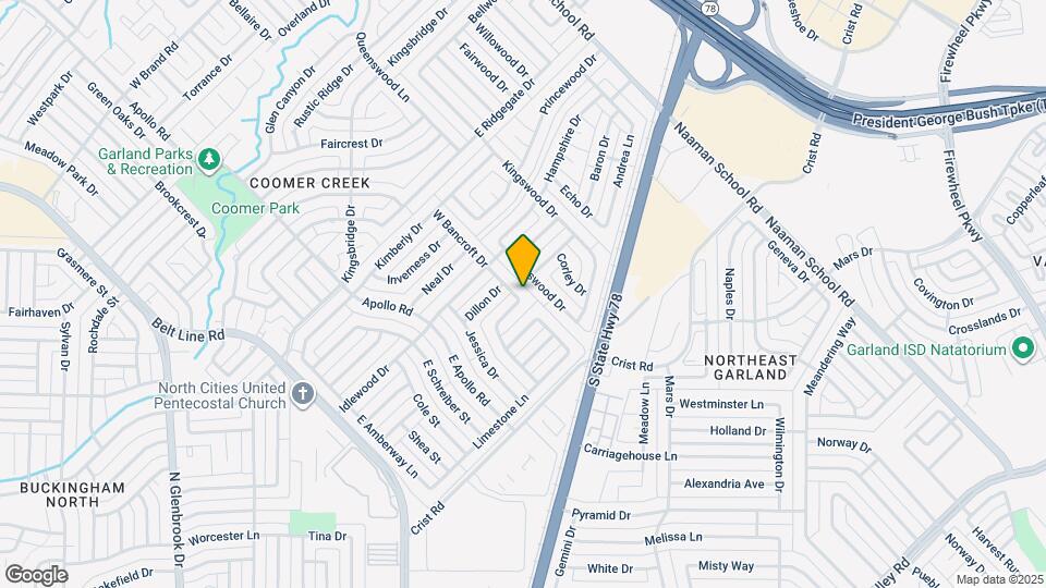 129 E Bancroft Dr Map and Location Details