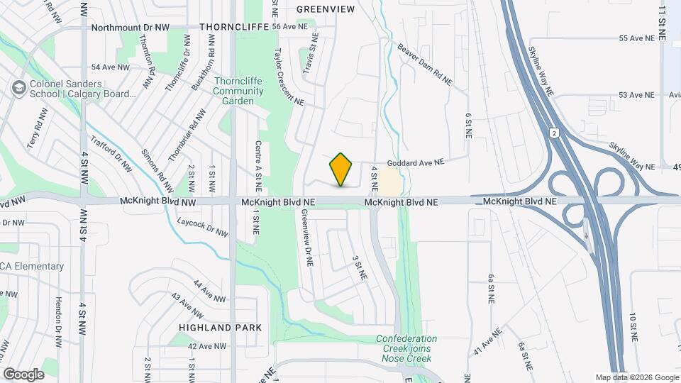 335 Garry Crescent NE Map and Location Details