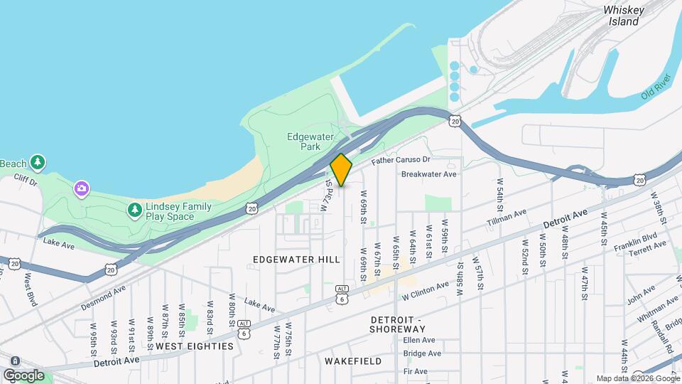 1240 W 70th St Map and Location Details