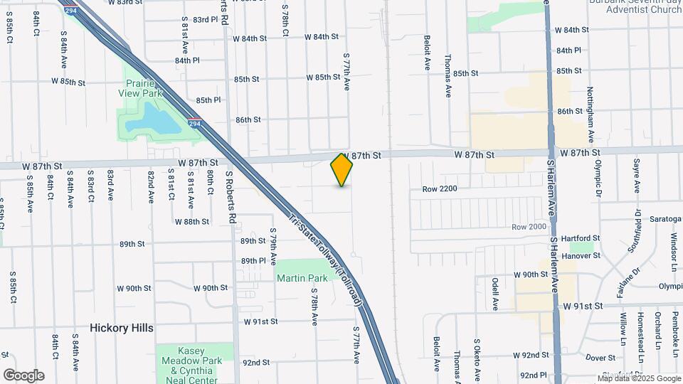 7707 W 87th Pl Mapa y Detalles de la Ubicación