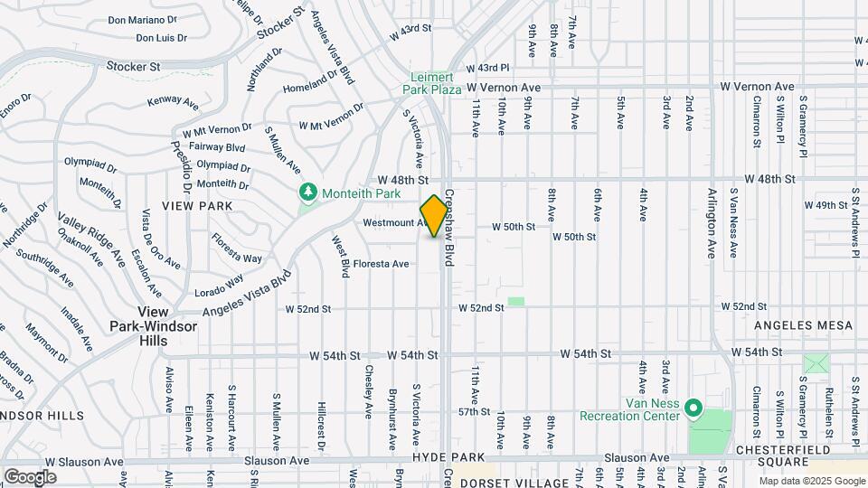 5001 Crenshaw Blvd Map and Location Details