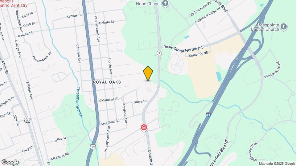 Oak Ridge Duplexes Mapa y Detalles de la Ubicación