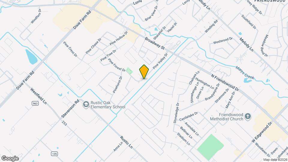 3629 Pine Valley Dr Map and Location Details