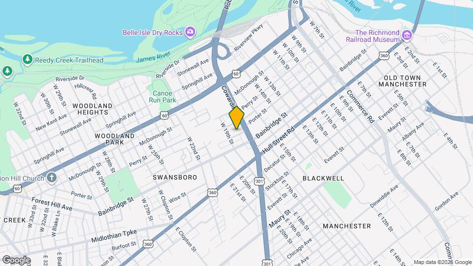 1719 Porter St Map and Location Details