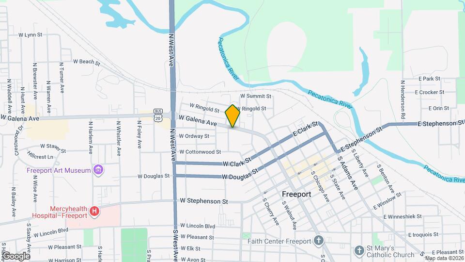 415 W Galena Ave Map and Location Details