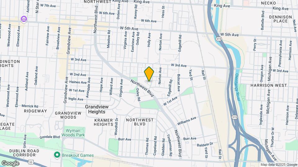 1141-1147 Parkway Ave Map and Location Details