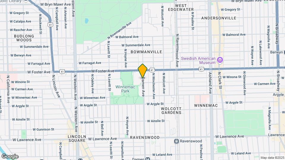 5105 N Damen Ave, Unit 2 Map and Location Details