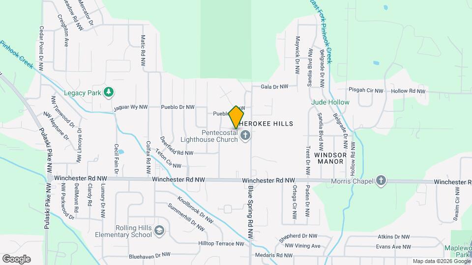 6109 Geronimo Cir NW Map and Location Details