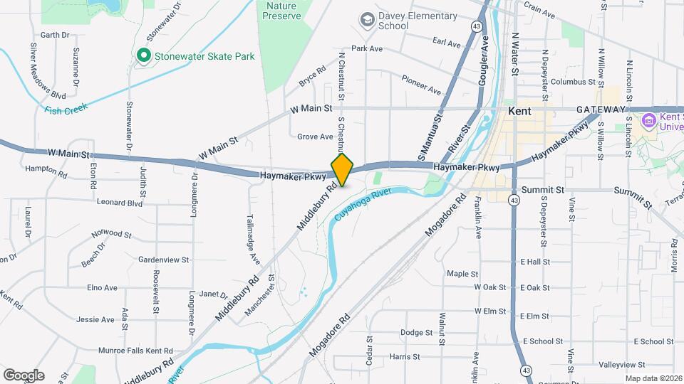 497 Middlebury Rd Map and Location Details