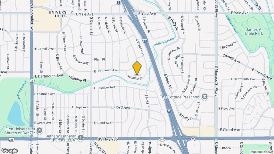 5301 Highline Pl Map and Location Details