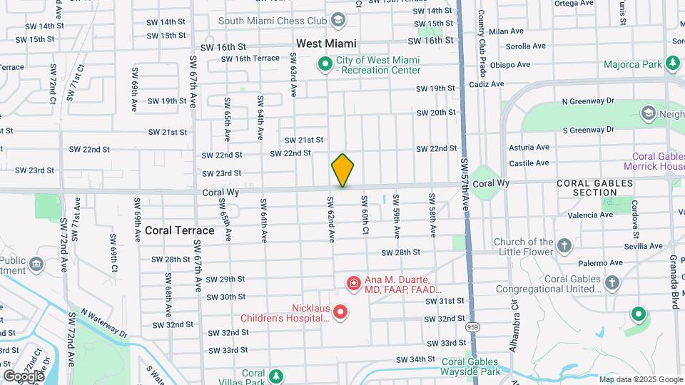 6110 Coral Wy Map and Location Details