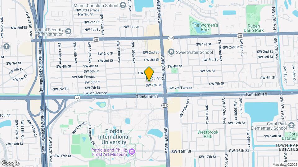 10801 SW 7th St Map and Location Details