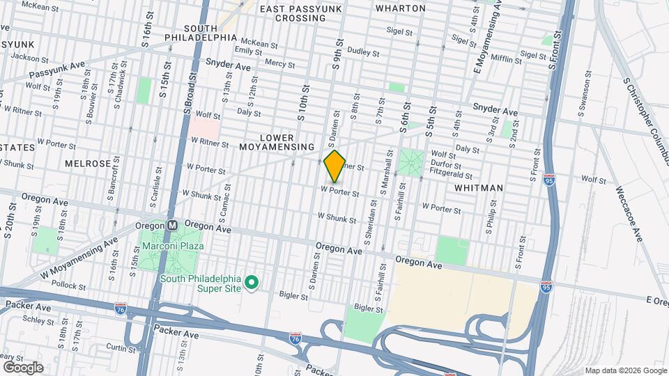 813 W Porter St Map and Location Details