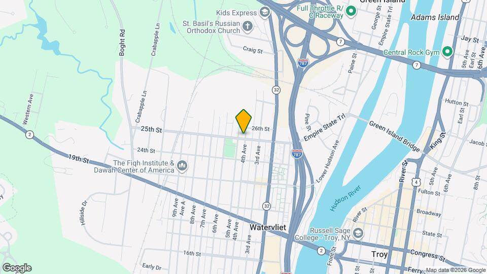 403 25th St Map and Location Details