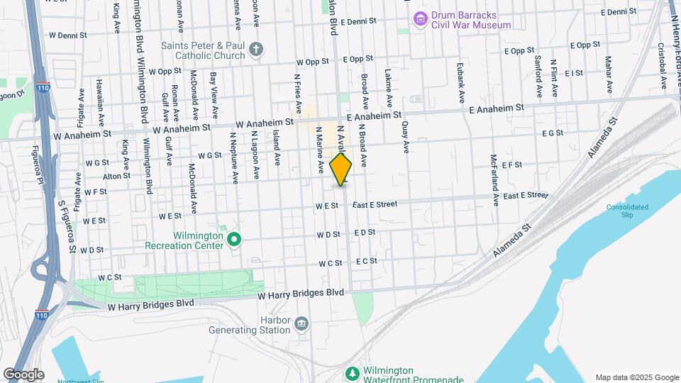 521 N Avalon Blvd Map and Location Details