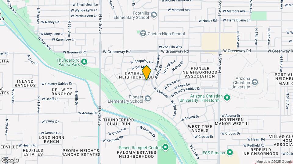 6320 W Port Royale Ln Map and Location Details