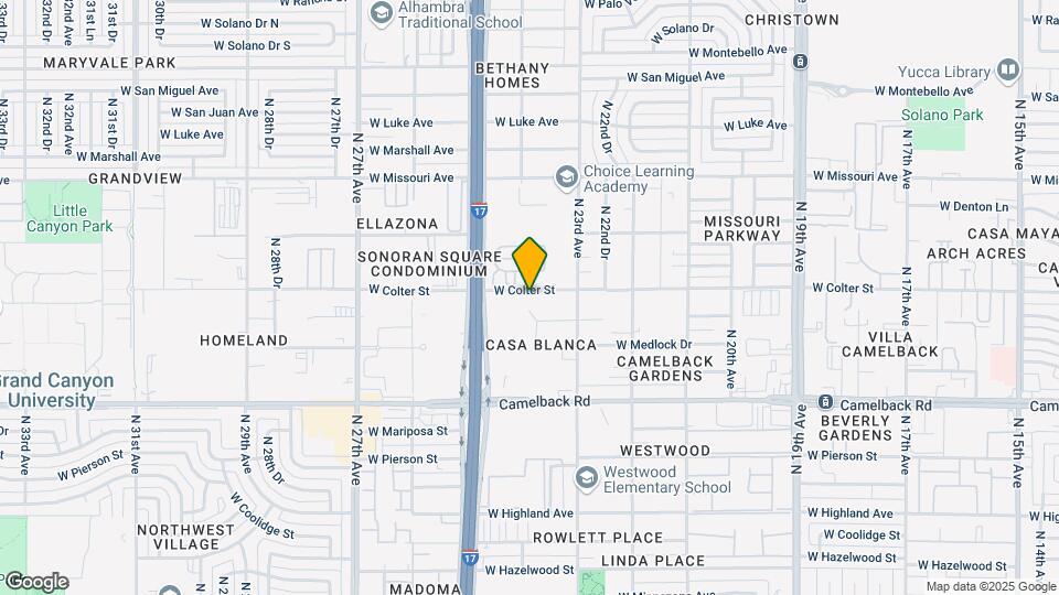 2345 W Colter St Map and Location Details