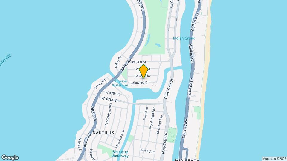 4805 Cherokee Ave Map and Location Details