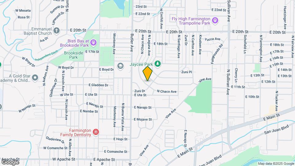 1204 N Chaco Ave Map and Location Details