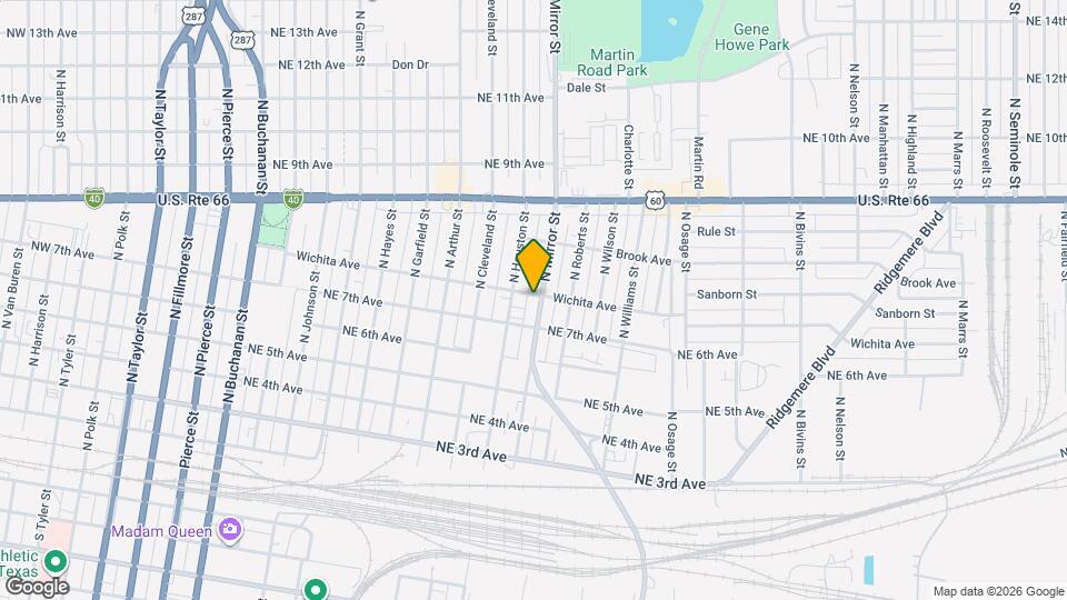 709 N Mirror St Map and Location Details