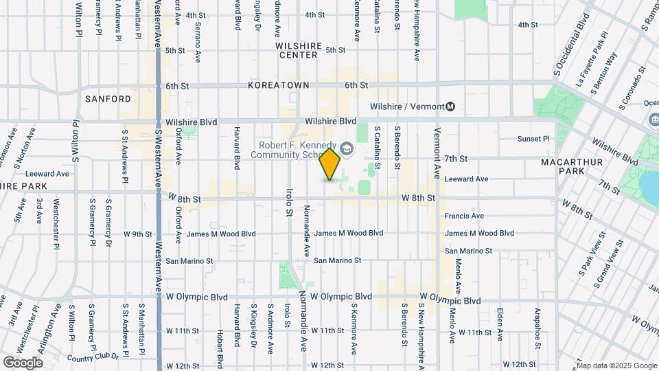 744 S. Mariposa Ave. Map and Location Details