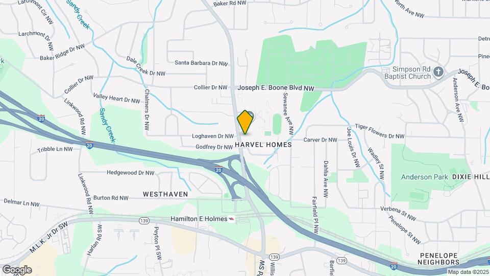 187 Hamilton E Holmes Dr NW Map and Location Details