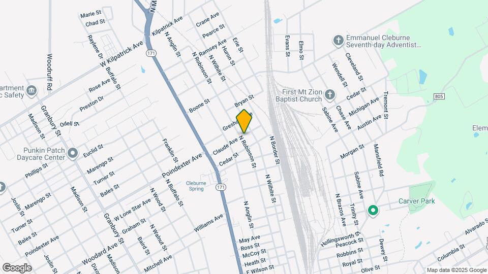 1012 N Robinson St Map and Location Details