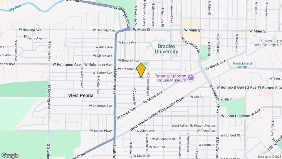 1616 W Barker Ave Map and Location Details