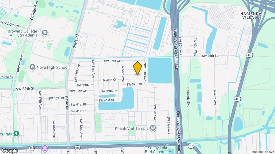 5621 SW 38th Ct Map and Location Details