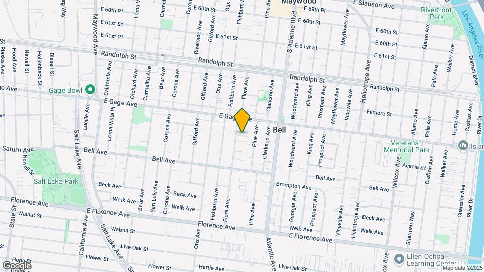 6510 Flora Ave Map and Location Details