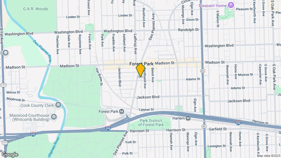 444-450 Des Plaines Ave Mapa y Detalles de la Ubicación