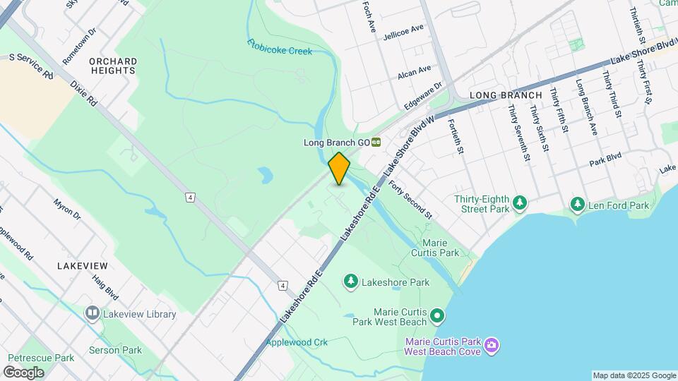 1535 Lakeshore Rd E Map and Location Details