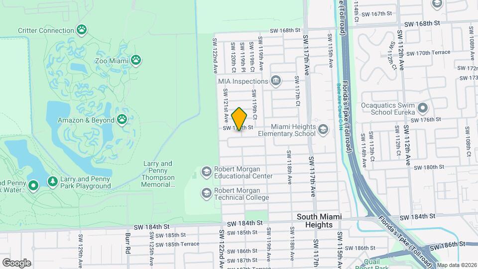 12001 SW 176th Terrace Map and Location Details