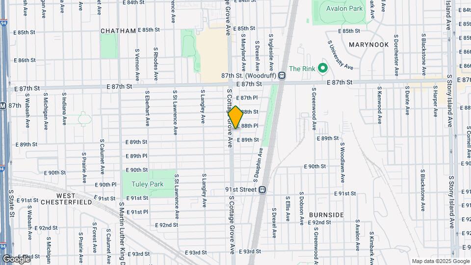 8845 S Cottage Grove Ave Map and Location Details