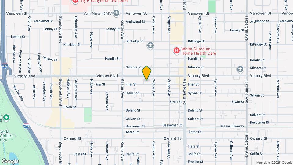 14727 Friar St, Unit #4 Map and Location Details