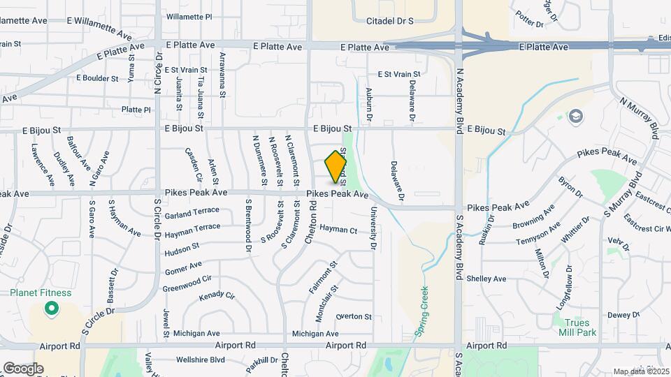 3618 E Pikes Peak Ave Map and Location Details