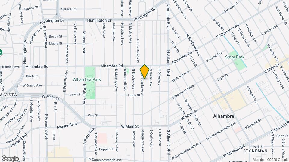 416 N Marguerita Ave, Unit D Mapa y Detalles de la Ubicación