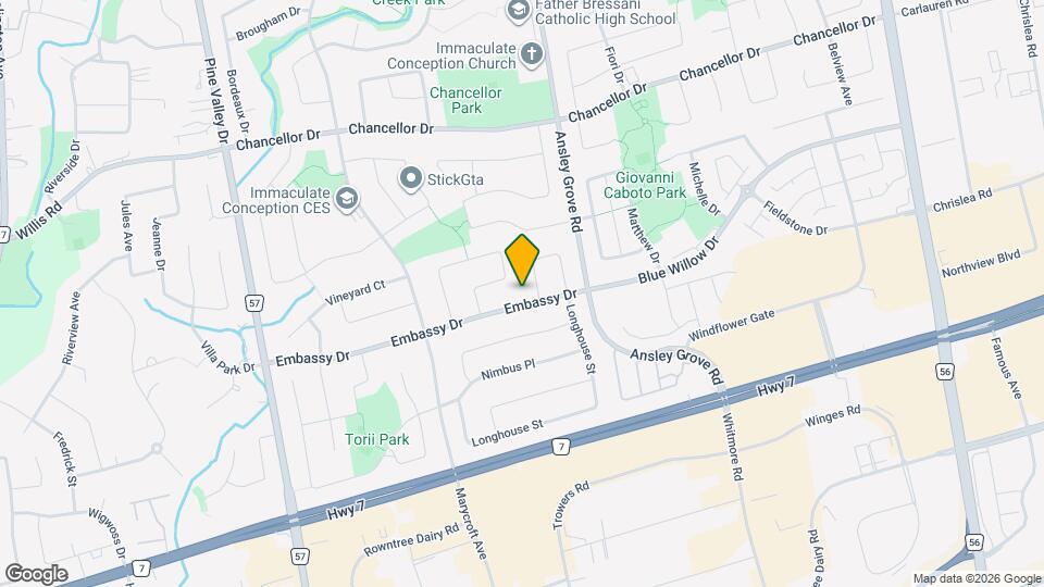 62 Embassy Dr Map and Location Details