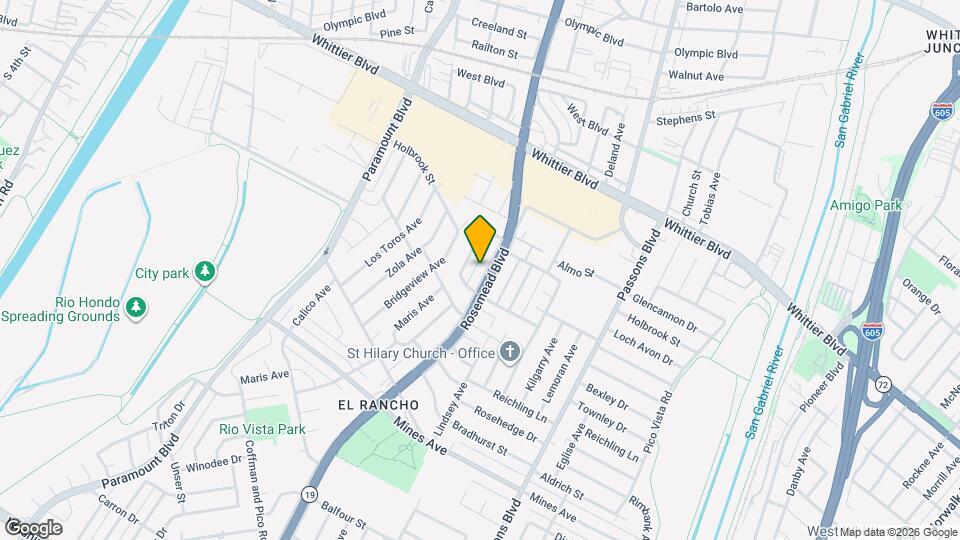 5307 Rosemead Blvd Mapa y Detalles de la Ubicación