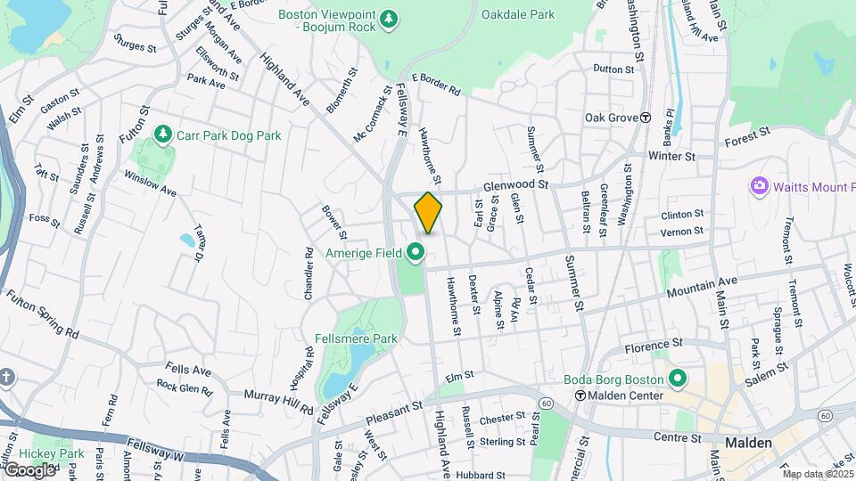 583 Highland Ave Mapa y Detalles de la Ubicación