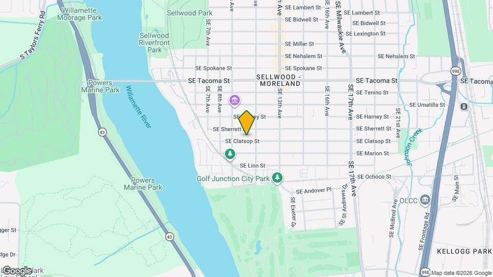 1007 SE Clatsop St Map and Location Details