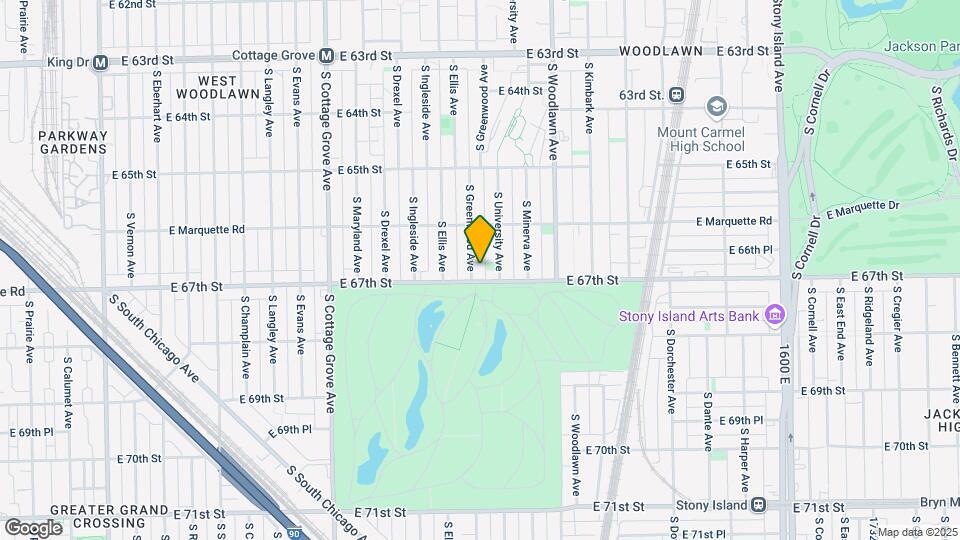 6649 S Greenwood Ave Map and Location Details